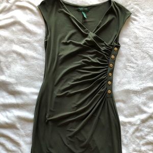 Hunter Green Ralph Lauren Sleeveless Dress
